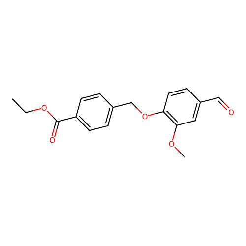 Ethyl 4-[(4-formyl-2-methoxyphenoxy)methyl]benzoate structure