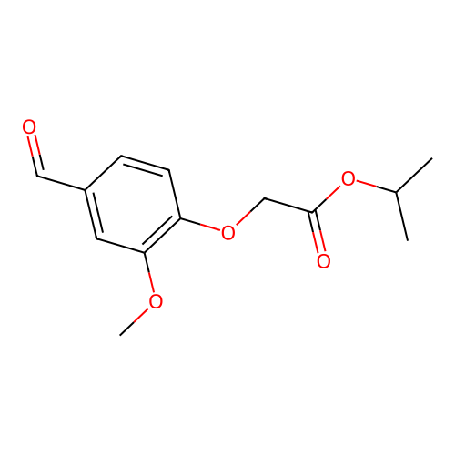 Propan-2-yl 2-(4-formyl-2-methoxyphenoxy)acetate structure