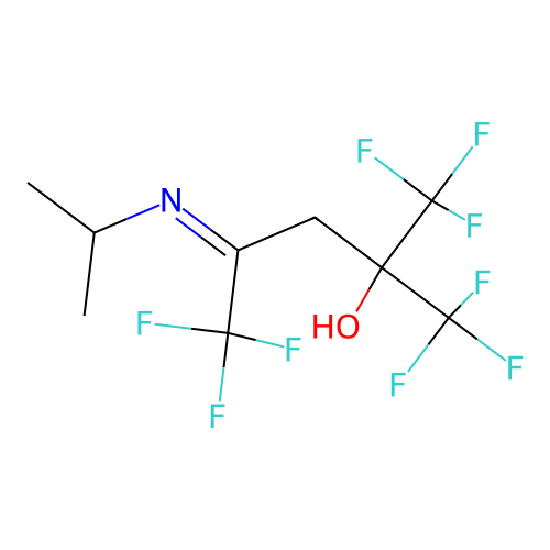 1,1,1,5,5,5-Hexafluoro-4-propan-2-ylimino-2-(trifluoromethyl)pentan-2-ol structure