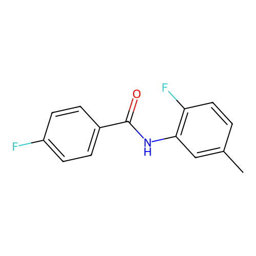 4-fluoro-N-(2-fluoro-5-methylphenyl)benzamide structure