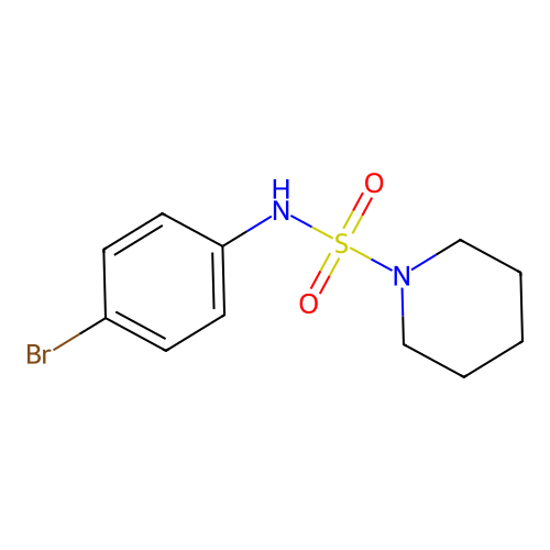 N-(4-bromophenyl)piperidine-1-sulfonamide structure