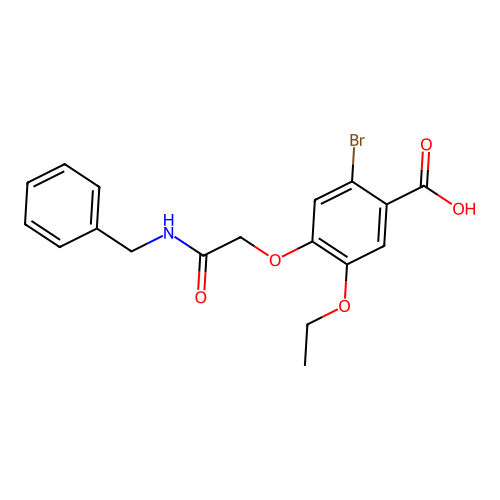 4-[2-(Benzylamino)-2-oxoethoxy]-2-bromo-5-ethoxybenzoic acid structure