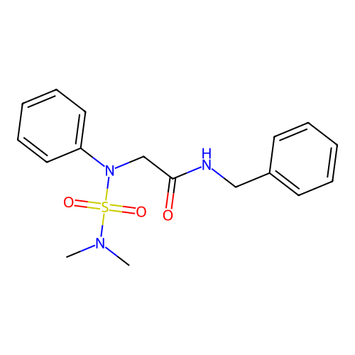 N-benzyl-2-[N-(dimethylsulfamoyl)anilino]acetamide structure