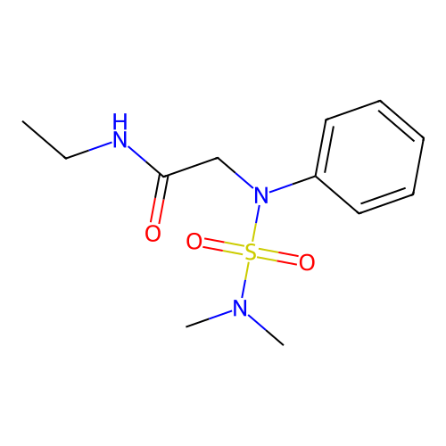2-[N-(dimethylsulfamoyl)anilino]-N-ethylacetamide structure