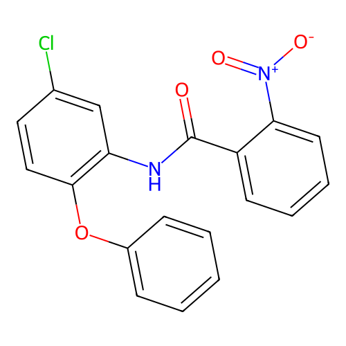 N-(5-chloro-2-phenoxyphenyl)-2-nitrobenzamide structure