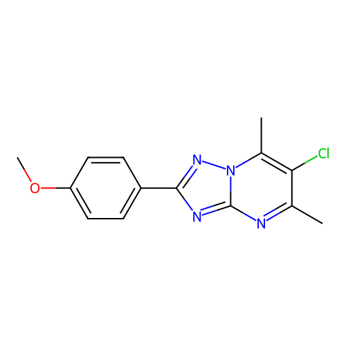 6-Chloro-2-(4-methoxyphenyl)-5,7-dimethyl-[1,2,4]triazolo[1,5-a]pyrimidine structure
