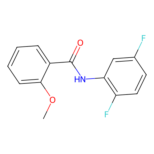 N-(2,5-difluorophenyl)-2-methoxybenzamide structure