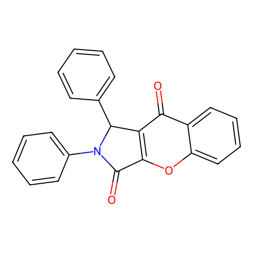 1,2-Diphenyl-1,2-dihydrochromeno[2,3-c]pyrrole-3,9-dione structure