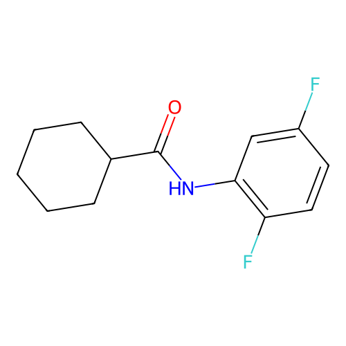 N-(2,5-difluorophenyl)cyclohexanecarboxamide structure
