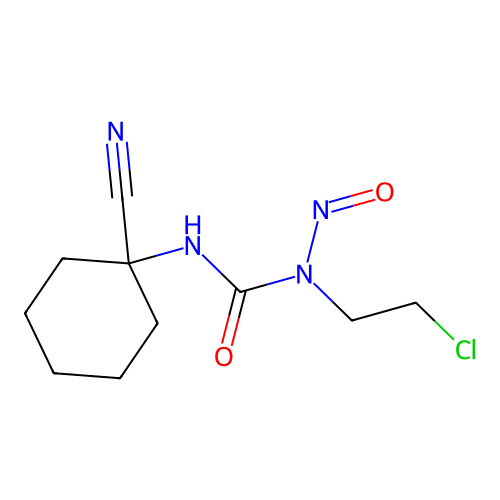 Urea, N-(2-chloroethyl)-N'-(1-cyanocyclohexyl)-N-nitroso- structure