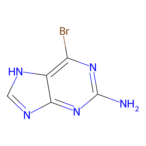 2-Amino-6-bromopurine structure