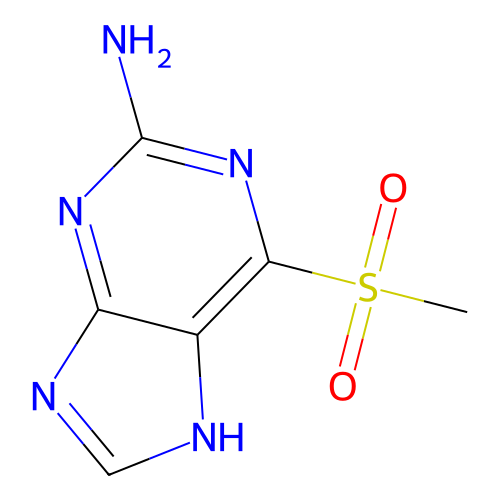 6-(Methylsulfonyl)-9H-purin-2-amine structure