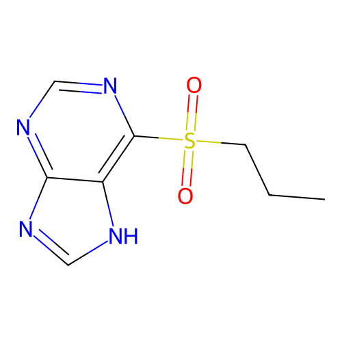 Purine, 6-(propylsulfonyl)- structure