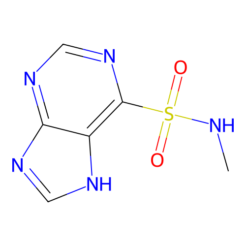 Methanesulfonamide, N-(purin-6-yl)- structure