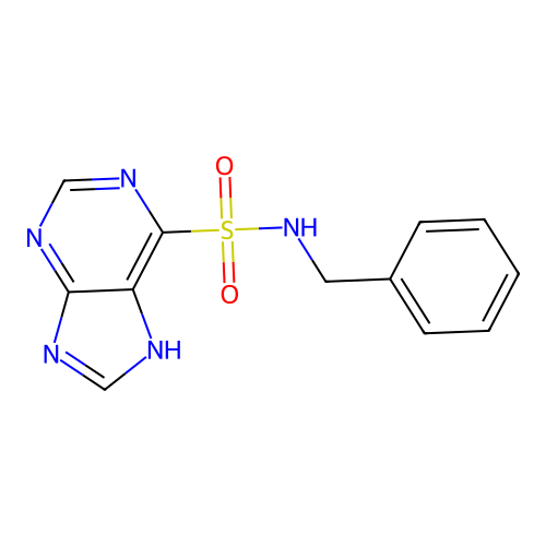 alpha-Toluenesulfonamide, N-(purin-6-yl)- structure