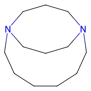 1,8-Diazabicyclo[6.3.3]tetradecane structure