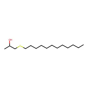 1-(Dodecylthio)-2-propanol structure