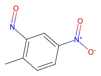 Toluene, 4-nitro-2-nitroso- structure