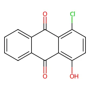 1-Chloro-4-hydroxyanthraquinone structure