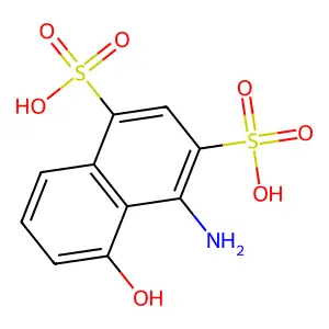 4-Amino-5-hydroxy-1,3-naphthalenedisulfonic acid structure
