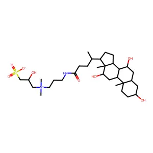 3-((3-Cholamidopropyl)dimethylammonio)-2-hydroxy-1-propanesulfonate structure