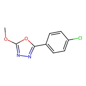 2-(4-Chlorophenyl)-5-methoxy-1,3,4-oxadiazole structure