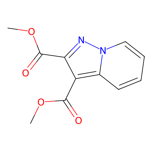 Dimethyl pyrazolo(1,5-a)pyridine-2,3-dicarboxylate structure