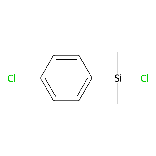 Dimethyl-n-chlorophenylchlorosilane structure