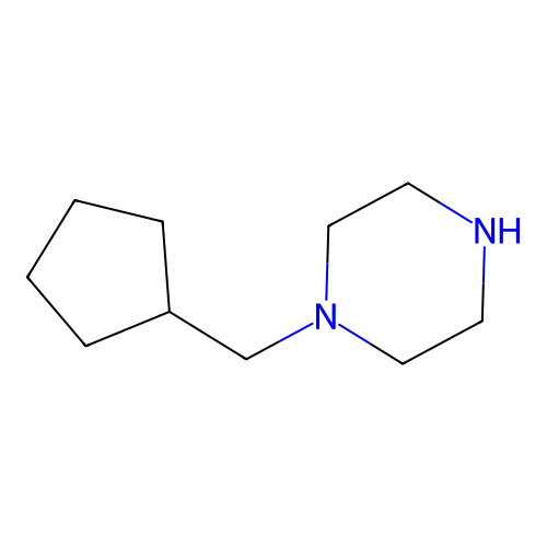 1-(Cyclopentylmethyl)piperazine structure