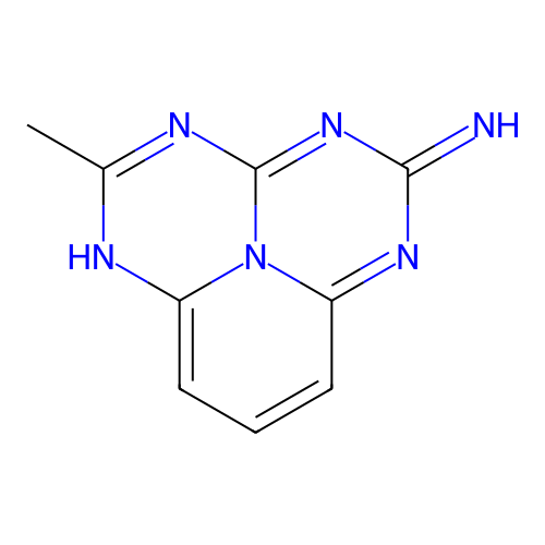 5-Methyl-1,3,4,6,9b-pentaazaphenalen-2-amine structure