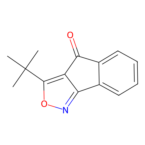 3-tert-Butyl-4H-indeno(1,2-c)isoxazol-4-one structure