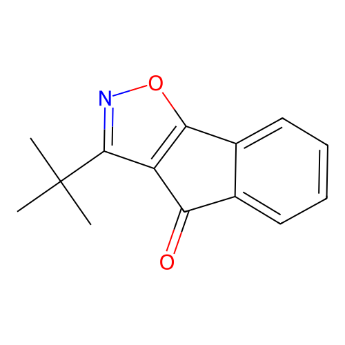 3-tert-Butyl-4H-indeno(2,1-d)isoxazol-4-one structure