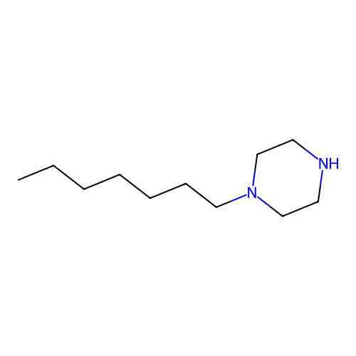 1-Heptylpiperazine structure