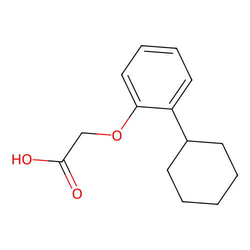 2-(2-环己基苯氧基)乙酸 structure