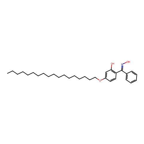2-(N-hydroxy-C-phenylcarbonimidoyl)-5-octadecoxyphenol structure