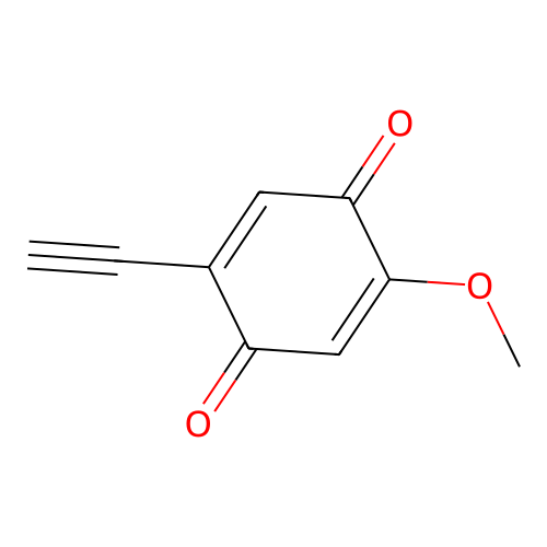 2-Ethynyl-5-methoxybenzo-1,4-quinone structure