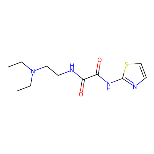 N-[2-(diethylamino)ethyl]-N'-(1,3-thiazol-2-yl)ethanediamide structure