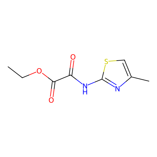 Ethyl 2-[(4-methyl-2-thiazolyl)amino]-2-oxoacetate structure