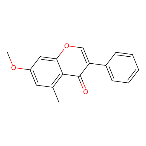 5-甲基-7-甲氧基异黄酮 structure