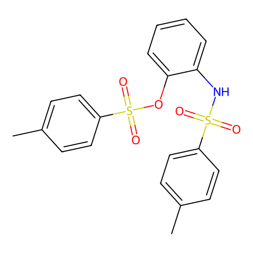 2-([(4-Methylphenyl)sulfonyl]amino)phenyl 4-methylbenzenesulfonate structure