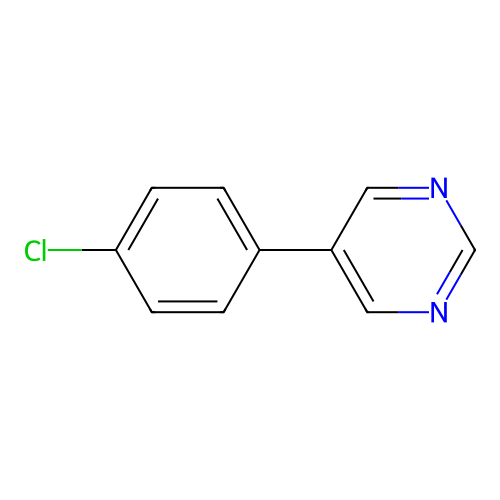 5-(4-Chlorophenyl)pyrimidine structure