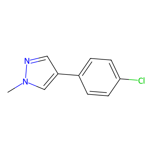 1H-Pyrazole, 4-(4-chlorophenyl)-1-methyl- structure