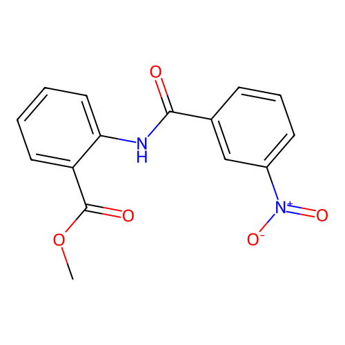 Methyl 2-[(3-nitrobenzoyl)amino]benzoate structure