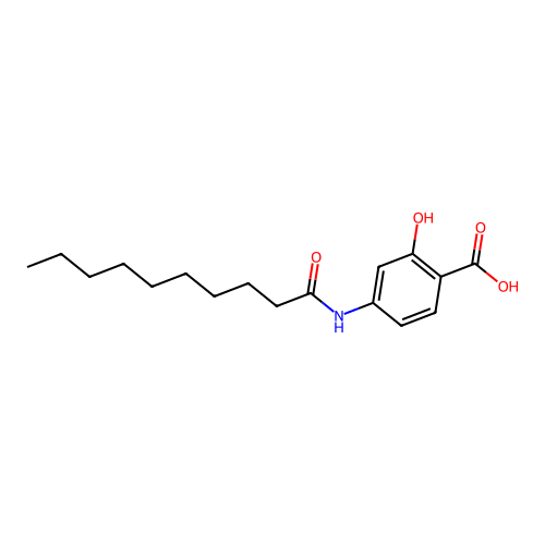 4-(Decanoylamino)-2-hydroxybenzoic acid structure