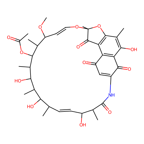 16,17-dihydro-17-hydroxyrifamycin S structure