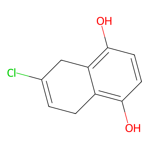 6-Chloro-5,8-dihydronaphthalene-1,4-diol structure