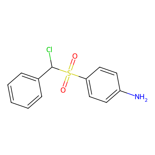 4-Aminophenyl-alpha-chlorobenzyl sulfone structure