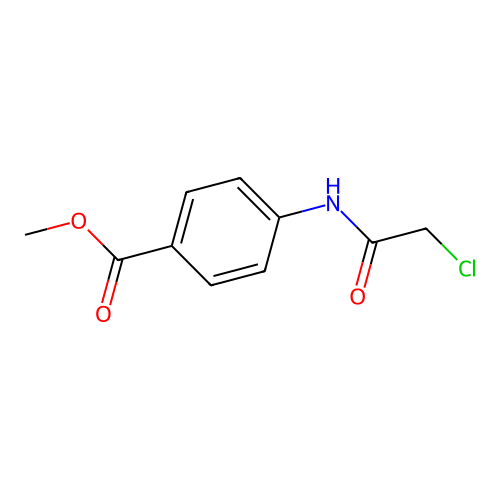 Methyl 4-(2-chloroacetamido)benzoate structure