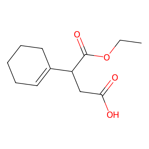 Butanedioic acid, 1-cyclohexen-1-yl-, 1-ethyl ester structure