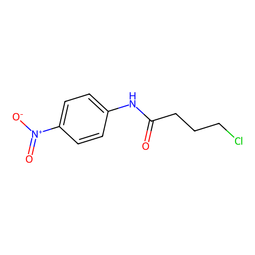 4-chloro-N-(4-nitrophenyl)butanamide structure